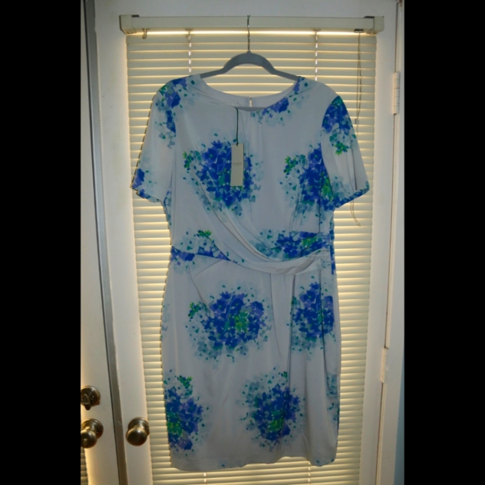 Hobbs Floral Silk Dress US 12
